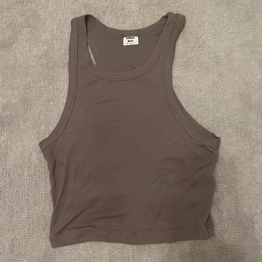 Brown Aritzia Tank Top